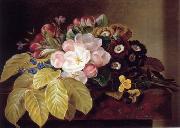 unknow artist Floral, beautiful classical still life of flowers.037 painting